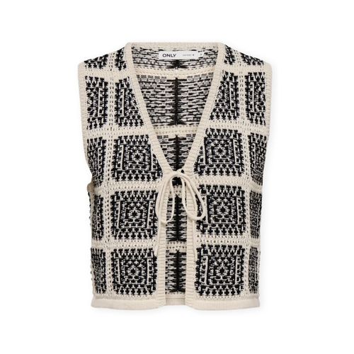 Blouses Only Loa Vest - Birch/Black - Only - Modalova
