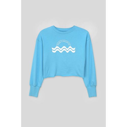 Sweatshirts Sweat à Impression sur la Poitrine à Bord Brut - Enorsia - Modalova