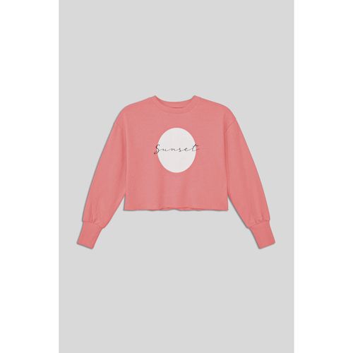 Sweatshirts Sweat à Impression sur la Poitrine à Bord Brut - Enorsia - Modalova