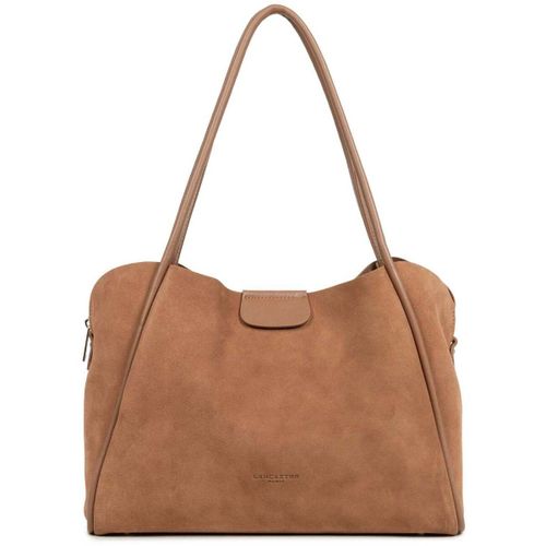 Cabas Sac cabas épaule Aimantée L Suède Ida Moka - LANCASTER - Modalova