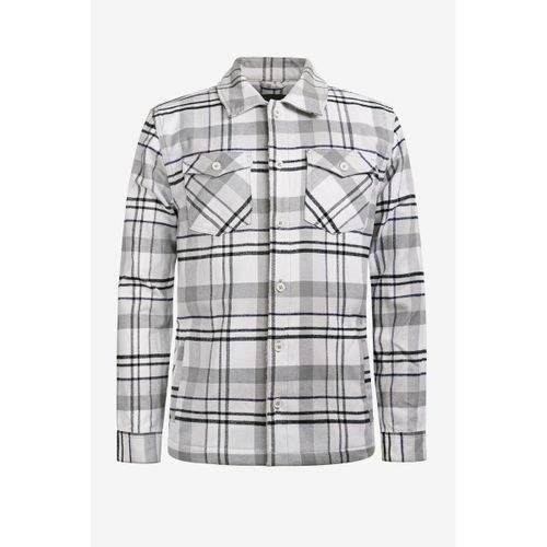 Surchemises Borg Lined Plaid Check Shacket - Enorsia - Modalova