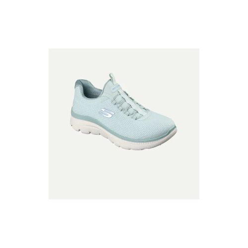 Baskets BASKET SUMMITS PLUS BLANC/AQUA - Skechers - Modalova