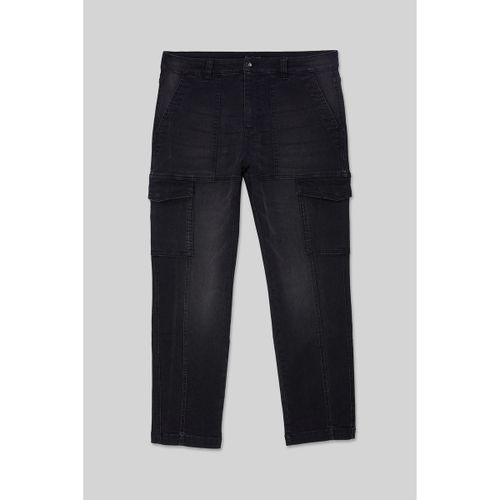 Pantalon Jeans Coupe Regular Stretch Utilitaire - Enorsia - Modalova