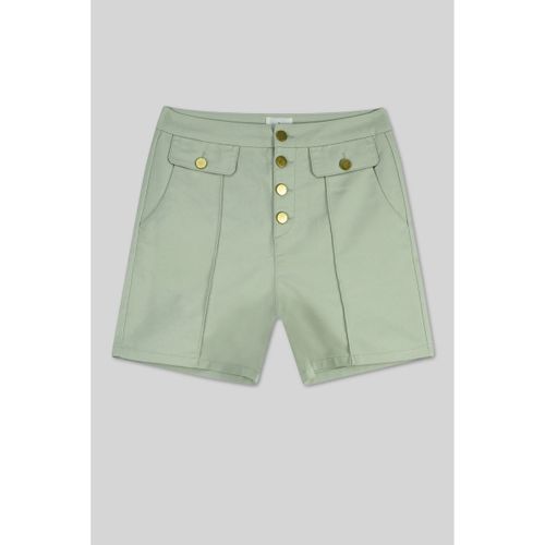 Short Bouton doré devant short taille haute - Enorsia - Modalova