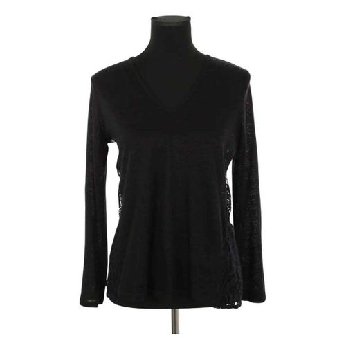 Blouses Sandro Blouse en lin noire - Sandro - Modalova