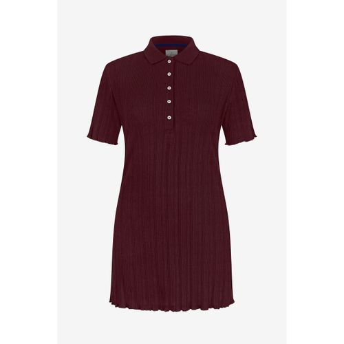Robe courte Polos à côtes texturés coupe slim - Enorsia - Modalova