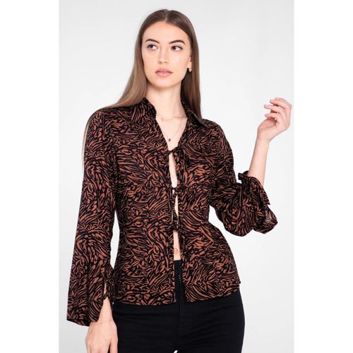 Blouses Blouse viscose à devant ouvert noué - Enorsia - Modalova