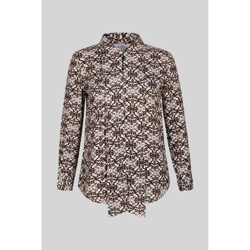 Blouses Chemise ornée à col cravate avec fermeture éclair devant - Enorsia - Modalova