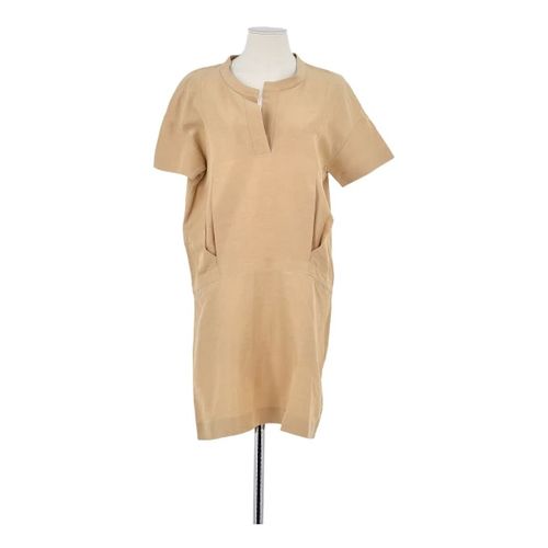 Robe courte Robe en lin beige - Lacoste - Modalova