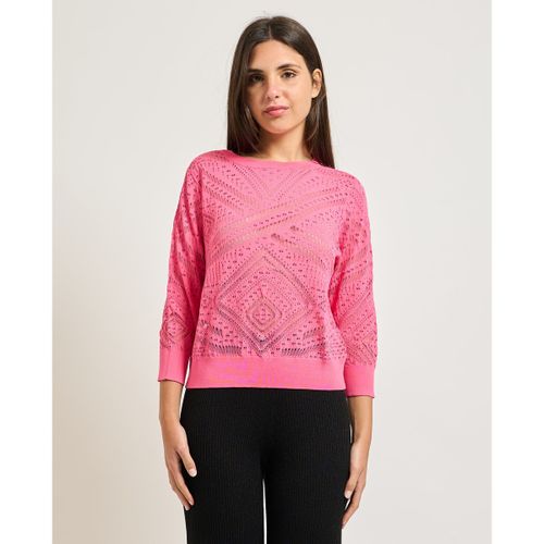 Pull Pull à motif perforé - Yes Zee - Modalova