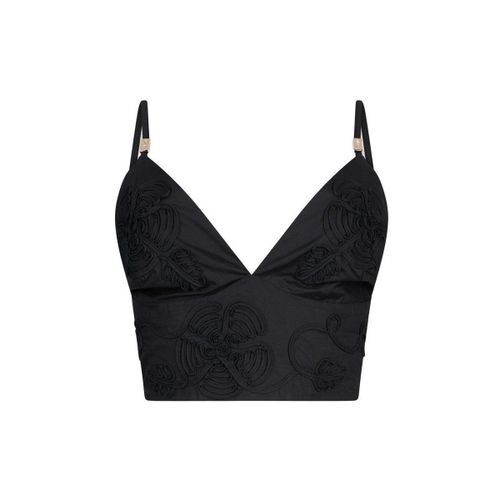 Blouses Top en popeline avec broderie - Liu Jo - Modalova