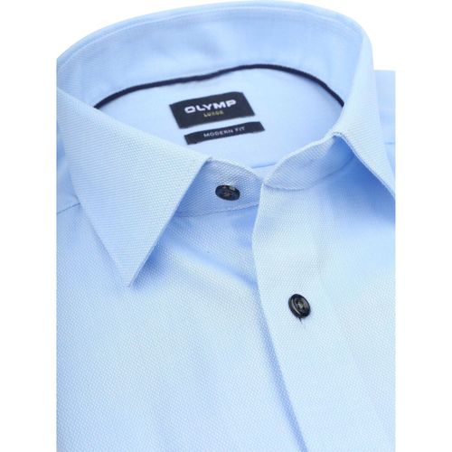 Chemise Chemise Luxor Structure Bleu Clair - Olymp - Modalova