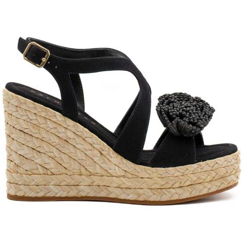 Sandales compensées FEDRA MICROFIBRA BLACK - PALOMA BARCELÓ - Modalova