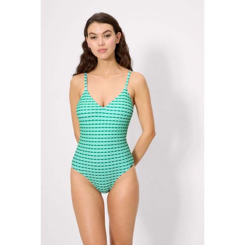 Maillots de bain Maillot de bain vert à imprimé géométrique, bonnet B - Ysabel Mora - Modalova