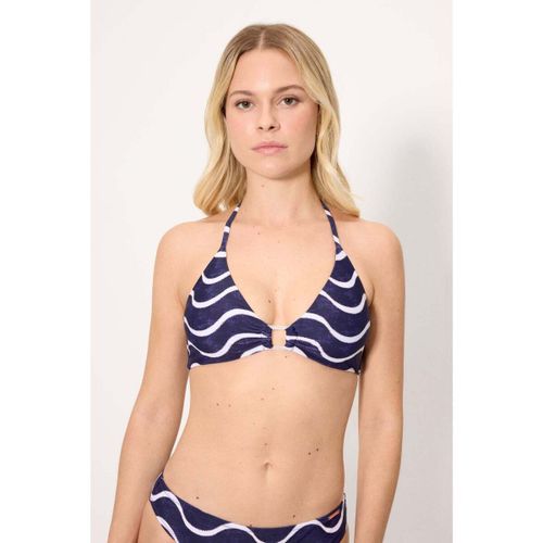 Maillots de bain Haut de bikini triangle à imprimé vagues marines, bonnet B - Ysabel Mora - Modalova