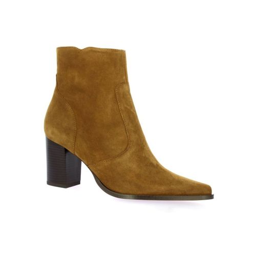 Bottines Boots cuir velours tabac - Vidi Studio - Modalova