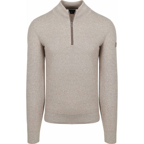 Pull Pull Demi-Zip Beige Chiné - State Of Art - Modalova