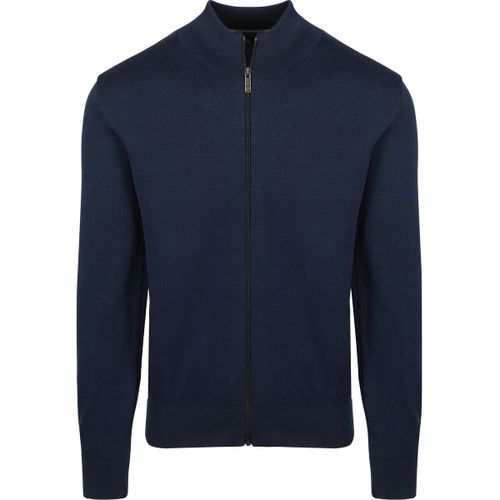 Gilet Pull Demi-Zip Texturé Marine - State Of Art - Modalova