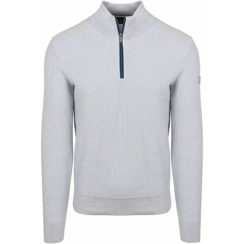 Sweatshirts Pull Demi-Zip Bleu Clair Chiné - State Of Art - Modalova