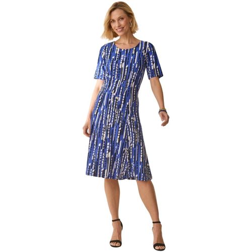 Robes midi by - Robe évasée en maille - Daxon - Modalova