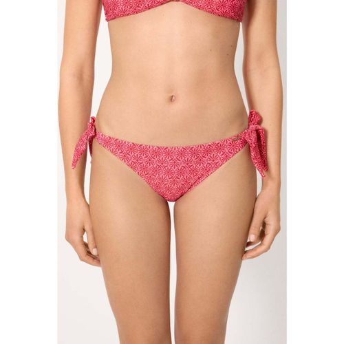 Maillots de bain Bas de bikini à nouer à fleurs roses et rouges - Ysabel Mora - Modalova