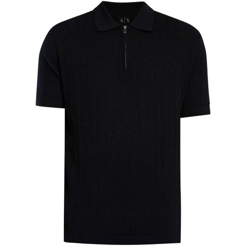 Polo EAX Polo zippé en maille - EAX - Modalova