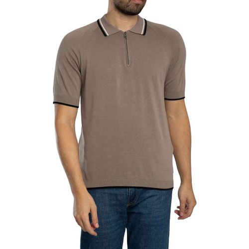 Polo EAX Polo zippé en maille - EAX - Modalova