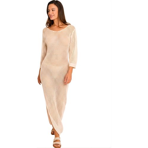 Robe Robe de plage longue ajourée manches longues COMPLEMENTOS - Selmark - Modalova