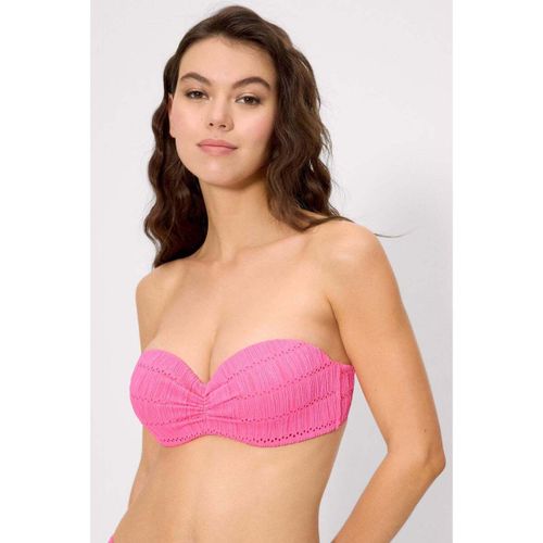 Maillots de bain Haut de bikini push-up rose texturé, bonnet C - Ysabel Mora - Modalova
