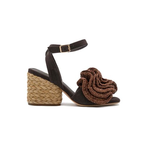 Sandales à talon TERESSA SUEDE CHOCOLATE - PALOMA BARCELÓ - Modalova