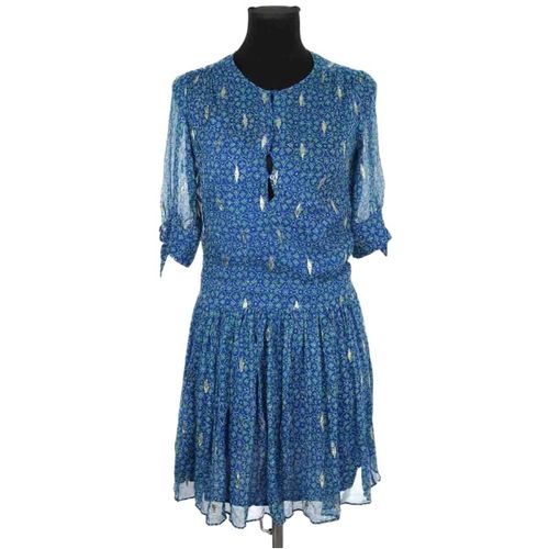 Robe courte Bash Robe en soie bleue - Bash - Modalova