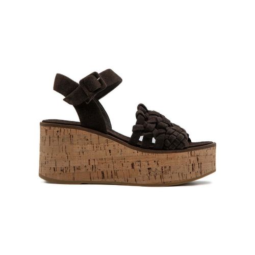Sandales compensées RESSY SUEDE CHOCOLATE - PALOMA BARCELÓ - Modalova