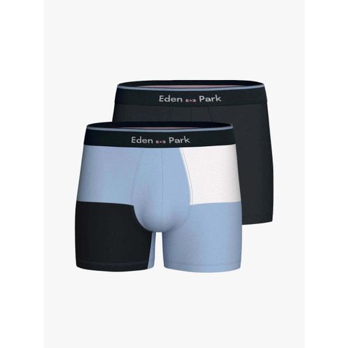 Caleçons Boxers bleus en coton - Eden Park - Modalova