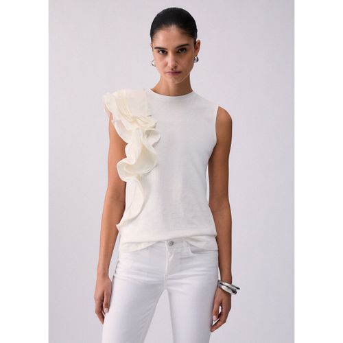 Blouses Top avec détails en taffetas - Liu Jo - Modalova