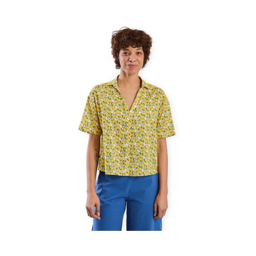 Blouses x PEANUTS Donuts Aloha Shirt W - Yellow - Brava Fabrics - Modalova