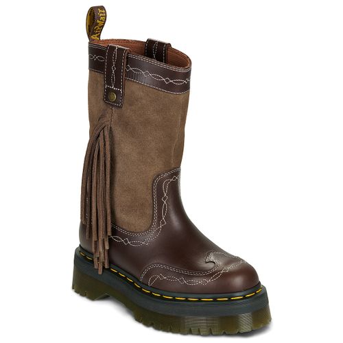 Bottes plates FRINGE MID PULL ON BOOT DARK BROWN CLASSIC PULL UP+BRONX SUEDE - Dr. Martens - Modalova