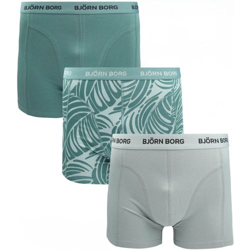 Caleçons Boxers Lot de 3 Vert - Björn Borg - Modalova