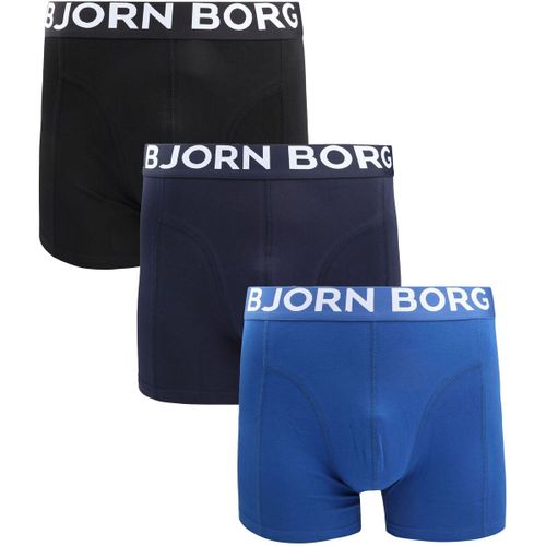 Caleçons Boxers Lot de 3 Bleu Foncé - Björn Borg - Modalova