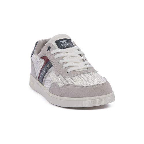 Baskets basses Mustang WHITE NAVY - Mustang - Modalova