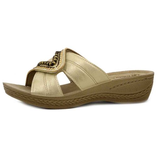 Sandales compensées Mule , Synthétique, Réglage à scratch - DL02 - Inblu - Modalova
