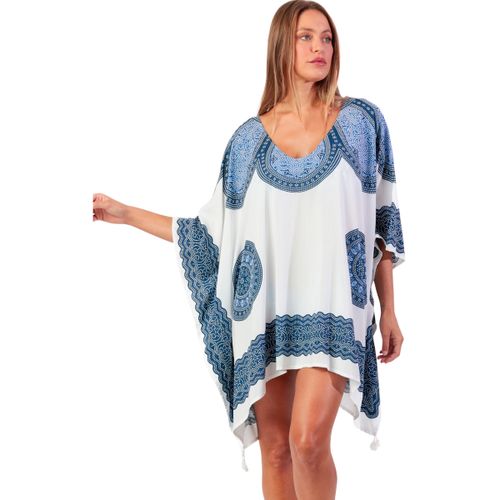 Paréos Admas Caftan de plage Azul - Admas - Modalova