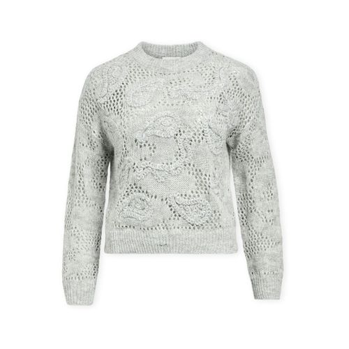 Pull Luca Knit - Medium Grey Melange - Object - Modalova