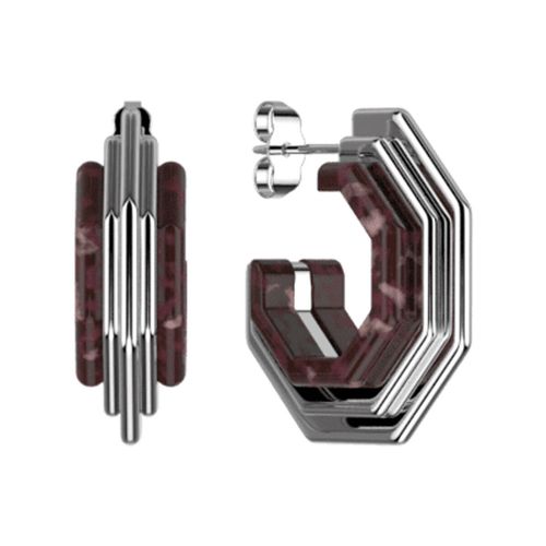 Boucles oreilles Boucles d'oreilles Graphique brun - Les Georgettes - Modalova