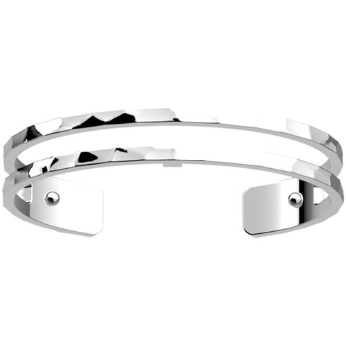 Bracelets Manchette Pure martelée 8MM Finition argentée - Les Georgettes - Modalova