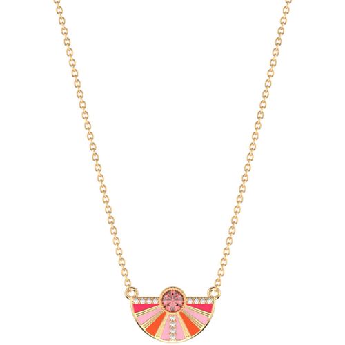 Collier Collier Les Cadettes Sunrise doré demi disque laqué rosé - Les Georgettes - Modalova