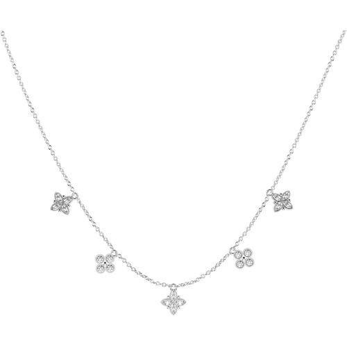 Collier Collier Fleurs argenté - Les Georgettes - Modalova
