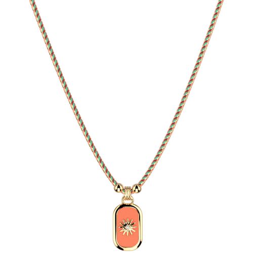 Collier Collier Les Cadettes Felicidad doré médaillon soleil corail - Les Georgettes - Modalova