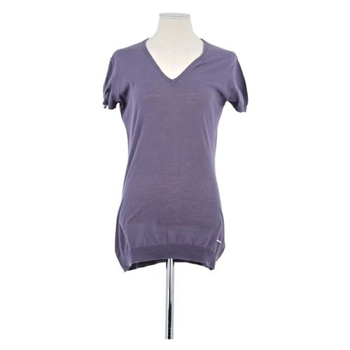 Pull T-shirt en coton violet - Costume National - Modalova