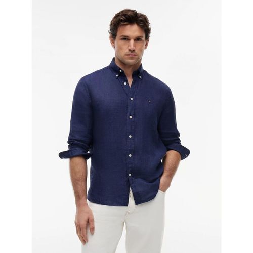 Chemise MW0MW41530 PGMNT DYED-DCC CARCON NAVY - Tommy Hilfiger - Modalova