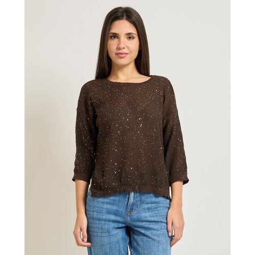 Pull Pull col rond avec appliqués - Sette/Mezzo - Modalova